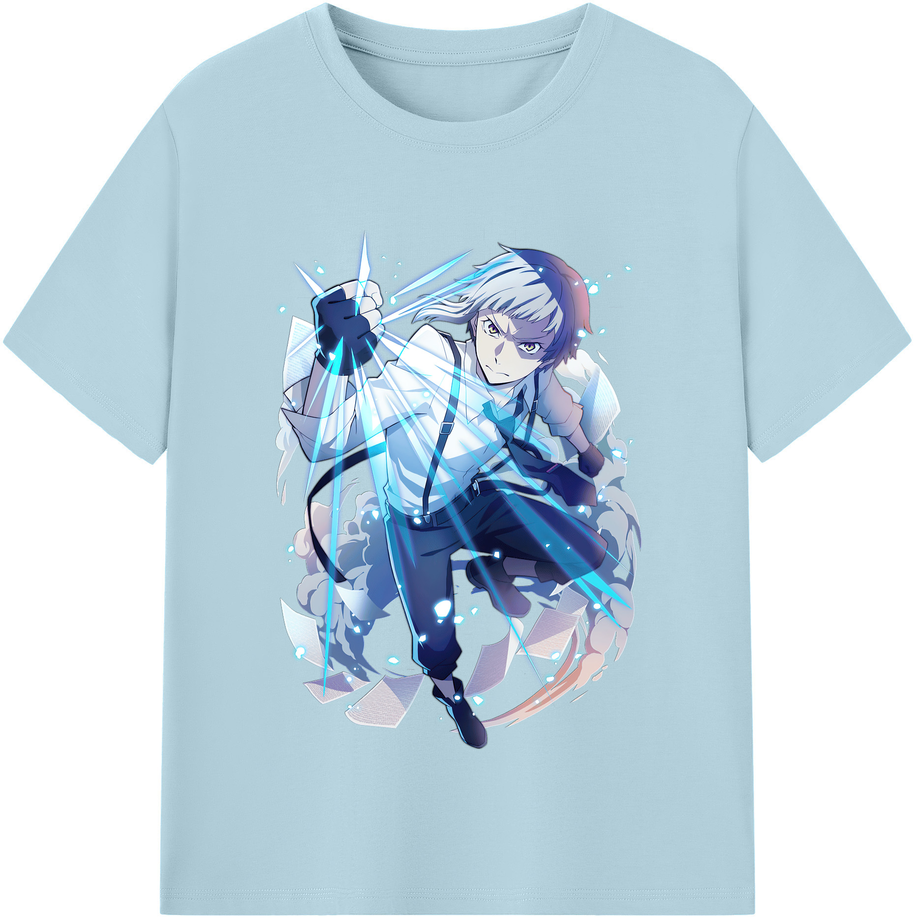 （画像用） 文豪ストレイドッグス Bungo Stray Dogs 綿100％半袖Tシャツ（フロントプリント）